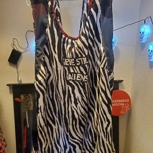 Silk zebra tanktop